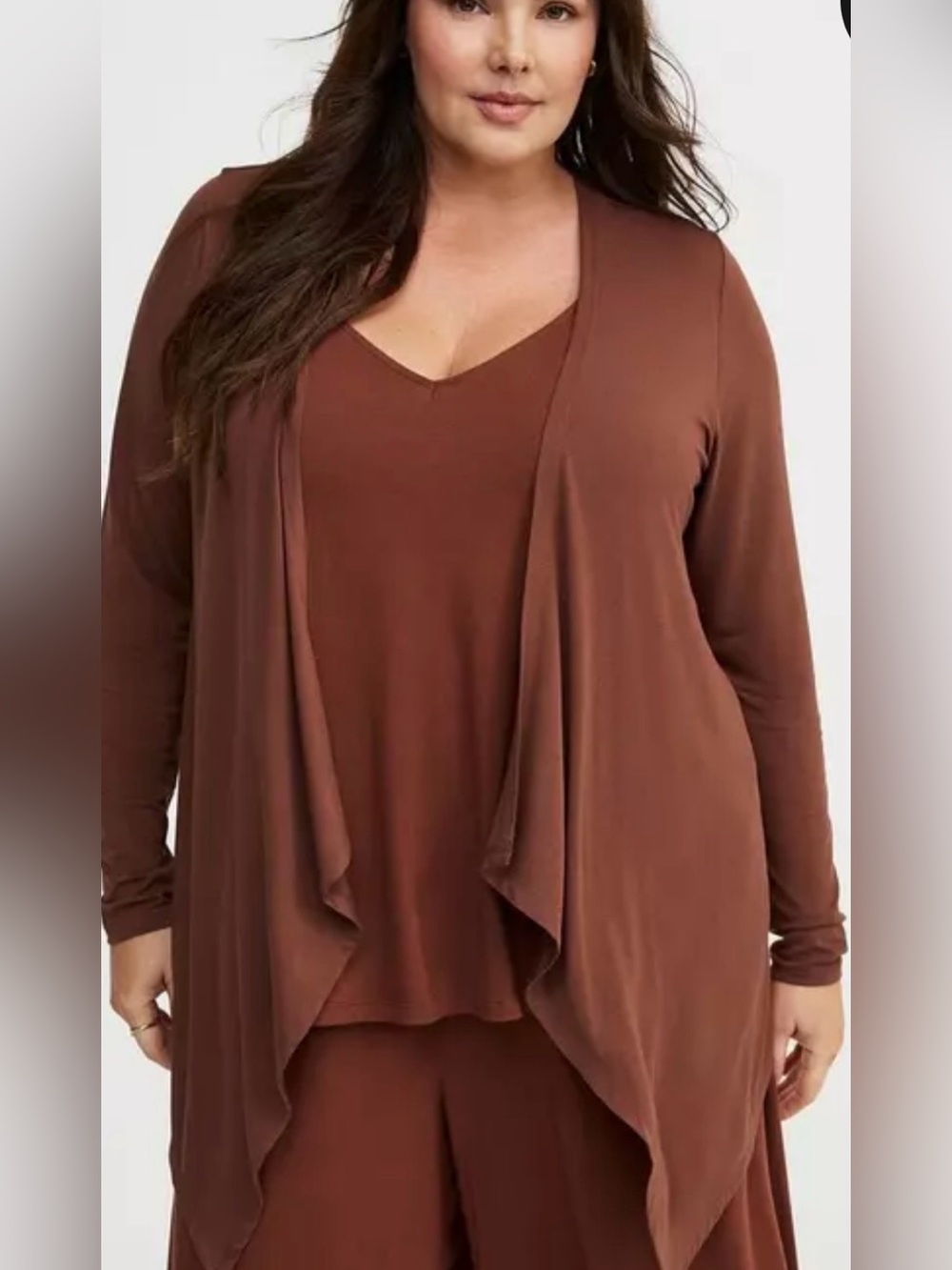 Torrid super soft 3/4 sleeve drape front cardigan size 3X